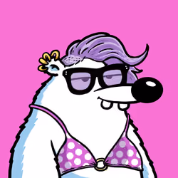 Fluffy Polar Bear #7976