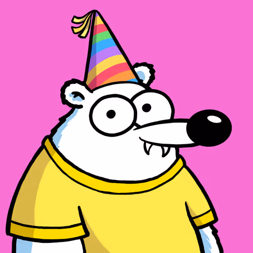 Fluffy Polar Bear #3986