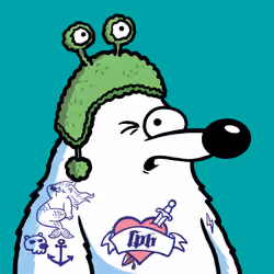 Fluffy Polar Bear #558