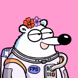 Fluffy Polar Bear #1148