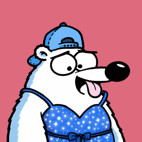 Fluffy Polar Bear #4810