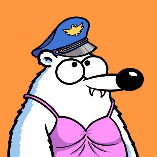 Fluffy Polar Bear #8935