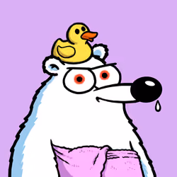 Fluffy Polar Bear #9028