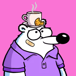 Fluffy Polar Bear #9118