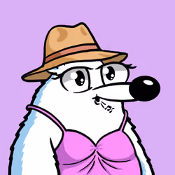 Fluffy Polar Bear #7149