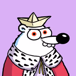 Fluffy Polar Bear #1155