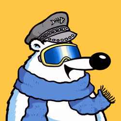 Fluffy Polar Bear #4145