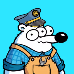 Fluffy Polar Bear #5427