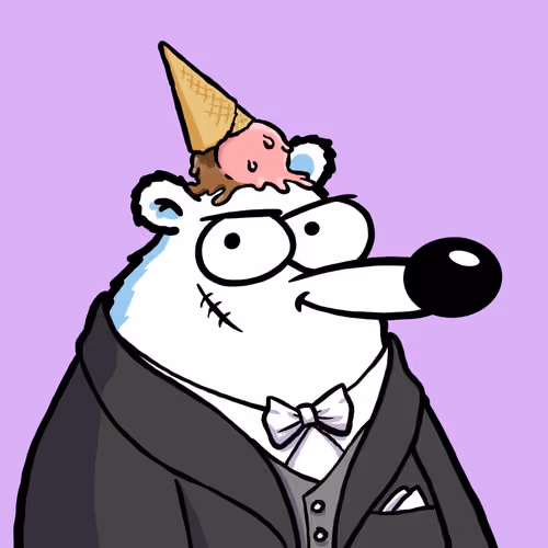 Fluffy Polar Bear #6169