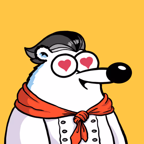 Fluffy Polar Bear #5880