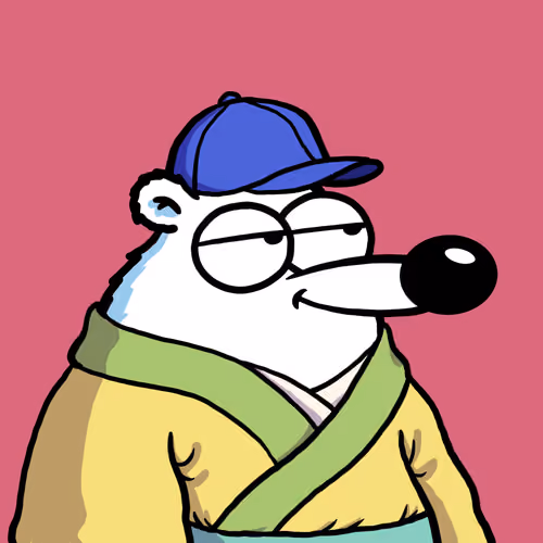 Fluffy Polar Bear #6337