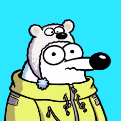 Fluffy Polar Bear #5511