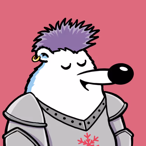 Fluffy Polar Bear #4959