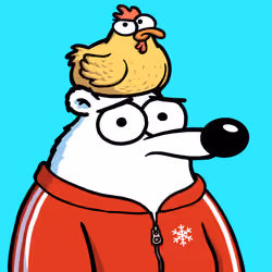 Fluffy Polar Bear #3191