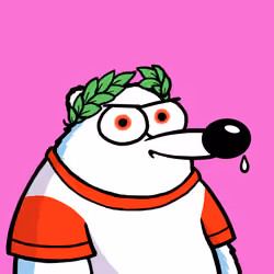 Fluffy Polar Bear #1660