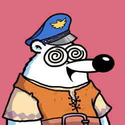Fluffy Polar Bear #8155