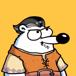 Fluffy Polar Bear #4115