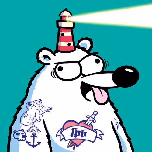 Fluffy Polar Bear #2704