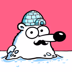 Fluffy Polar Bear #1385