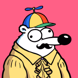 Fluffy Polar Bear #5577