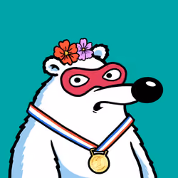 Fluffy Polar Bear #3470