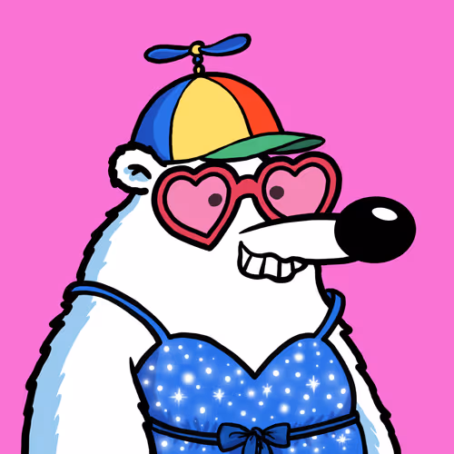 Fluffy Polar Bear #8355