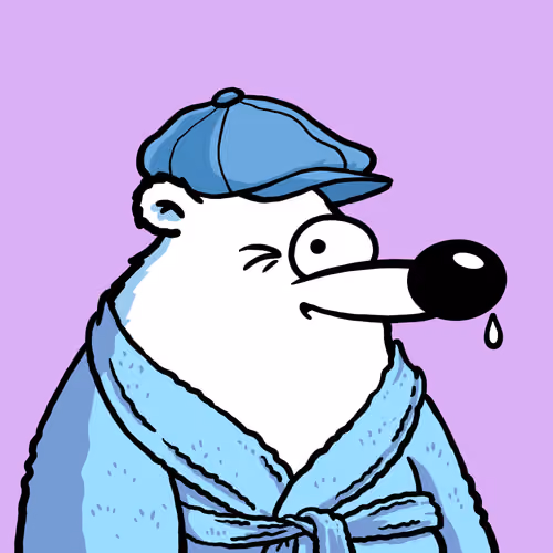 Fluffy Polar Bear #823