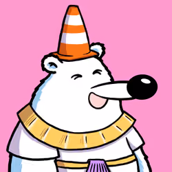 Fluffy Polar Bear #8417