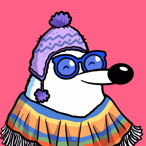 Fluffy Polar Bear #4750