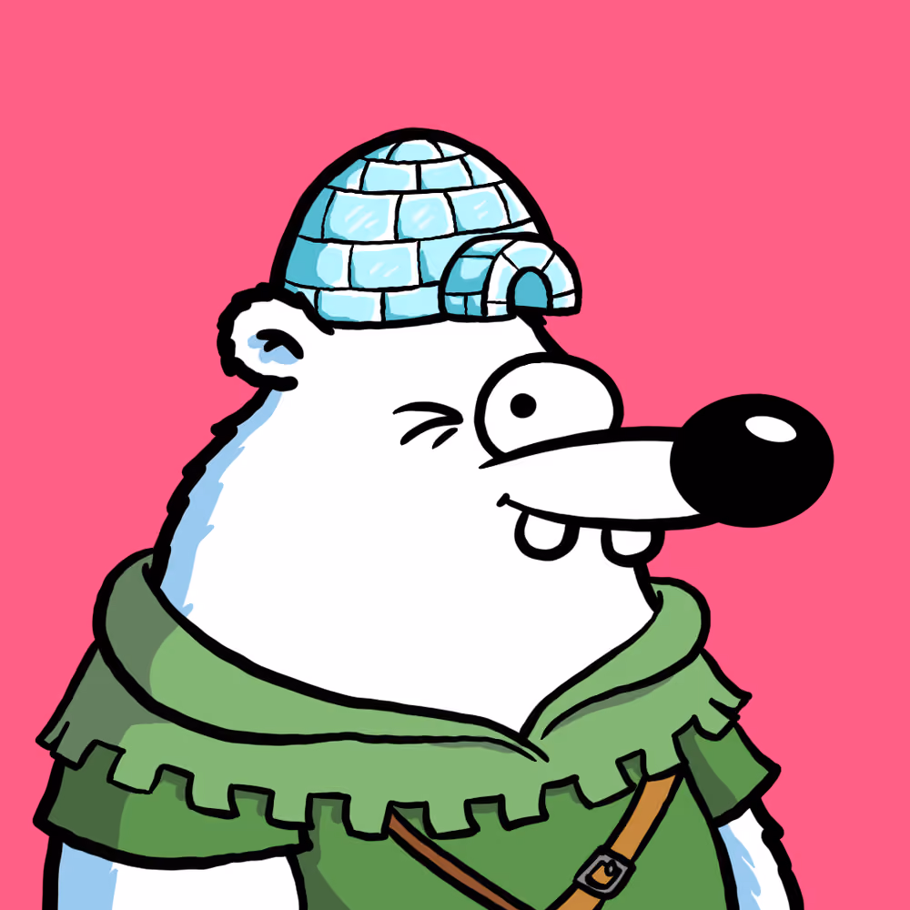 Fluffy Polar Bear #9215