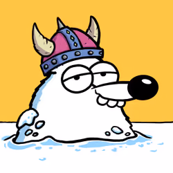 Fluffy Polar Bear #4251