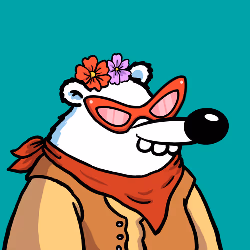 Fluffy Polar Bear #8909