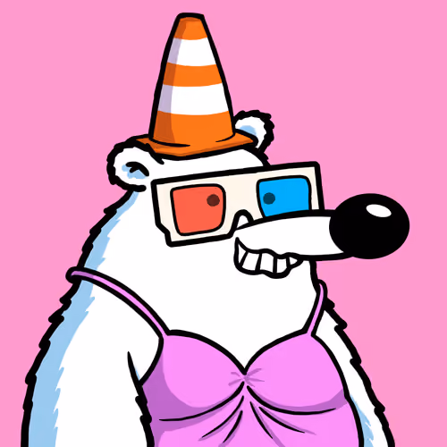 Fluffy Polar Bear #1089
