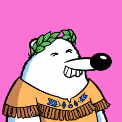 Fluffy Polar Bear #7156
