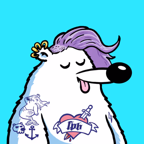 Fluffy Polar Bear #3456