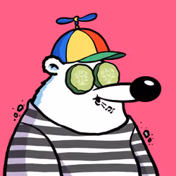 Fluffy Polar Bear #1849
