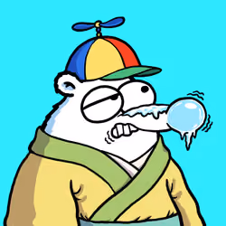 Fluffy Polar Bear #3044