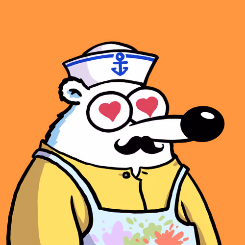 Fluffy Polar Bear #4173