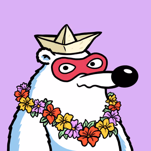 Fluffy Polar Bear #6671