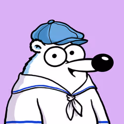 Fluffy Polar Bear #5401