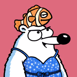 Fluffy Polar Bear #1571