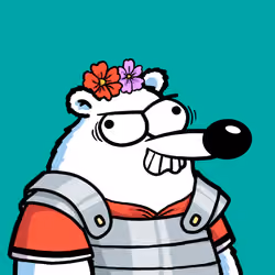 Fluffy Polar Bear #5020