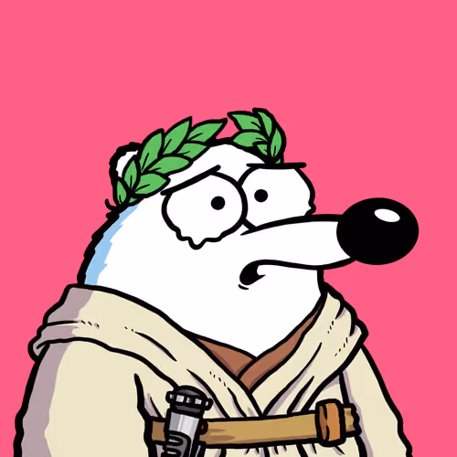 Fluffy Polar Bear #7489
