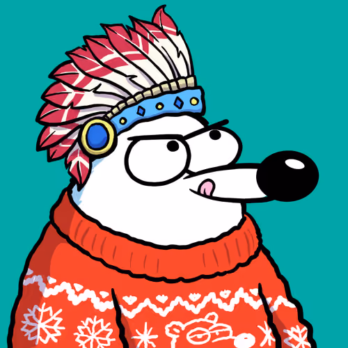 Fluffy Polar Bear #8398