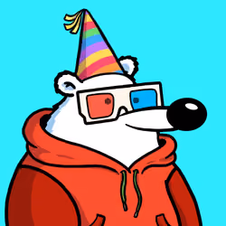 Fluffy Polar Bear #4087