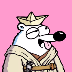 Fluffy Polar Bear #1353