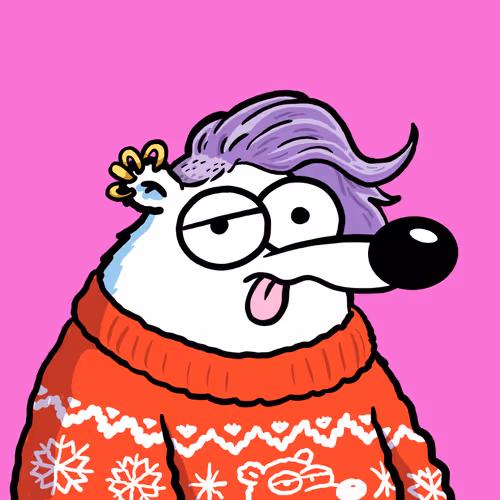 Fluffy Polar Bear #9081