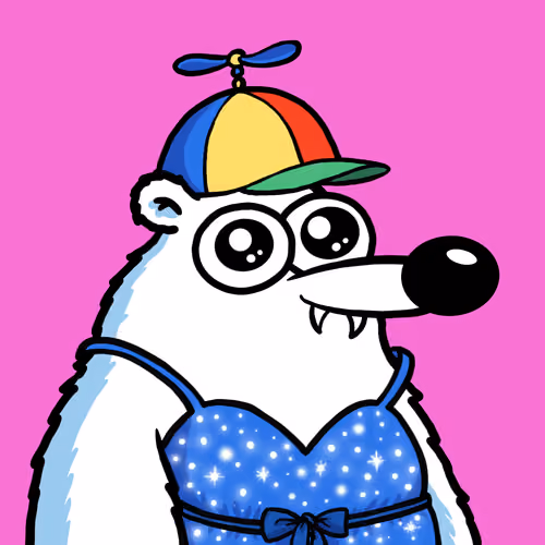Fluffy Polar Bear #6835