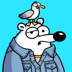Fluffy Polar Bear #7257