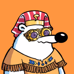 Fluffy Polar Bear #4217